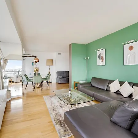 Apartament Seine & Eiffel 100m2 Avec Vue Panoramique Parking *